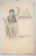 CPA Litho ART PRECURSEUR Illustrateur BOTTARO STOEFER Fille Femme GITANE DANSE DU VENTRE CASTAGNETTES MEDAILLE Bijoux - Bottaro