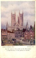 MISCELLANEOUS ART - LINCOLN CATHEDRAL 1841 - PETER DE WINT Art251 - Lincoln
