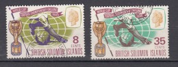Salomonseilanden 1966 Mi Nr 134 + 135 World Cup Football - Salomonseilanden (...-1978)