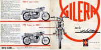 GILERA CATALOGO PRODUZIONE  \ PRODUCTION SERIE GIUBILEO:  Depliant Originale Genuine Brochure Prospekt - Moto