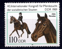 Allemagne-RDA -YT 2871** - Springreiten