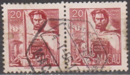 MACAU - 1951, Vultos Do Oriente, 20 A. ( PAR )  D. 12   (o)  MUNDIFIL  Nº 360 - Used Stamps