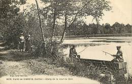 Delcampe - - Depts Div.-ref -GG824- Sarthe - Vibraye - Foret - L Etang De La Cour Au Bois - Etangs - Carte Bon Etat - - Vibraye