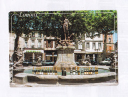 Delcampe - 11 Limoux La Place De La République (place Ancienne) Différents Crus De Blanquette Autour De La Fontaine  BE - Limoux