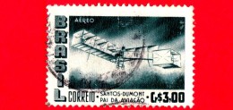BRASILE - Usato - 1956 - 50 Anni Del Primo Volo Santos Dumont - 3.00 P. Aerea - Luchtpost