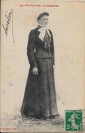 CPA Normandie Coiffe Costume Circulé Métier - Haute-Normandie