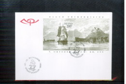 Island / Iceland 1999 Stamp Day Michel Block 24 FDC - Covers & Documents