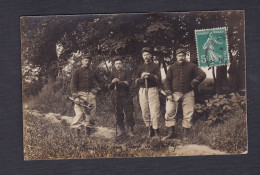 Carte Photo Militaire Du 37 37è Regiment ( Infanterie ? Clairon , Baton De Marche ? Camp De Mailly ) - Manoeuvres