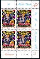 MONACO 2010 - Yv. 2756 ** SUP Bloc De 4 Daté   - 35e Festival Du Cirque. Affiche éléphant ..Réf.MON20124 - Unused Stamps
