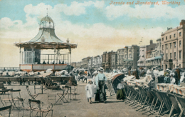 GB WORTHING / Parade And Banstand / COLORED CARD - Worthing