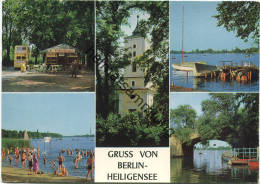 Berlin-Heiligensee - Dorfaue - Dorfkirche - Badestelle Tivoli - AK Großformat - Verlag Foto-Hübner Berlin - Reinickendorf