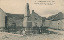 LOIGNY LA BATAILLE - Monument Aux Morts Du 37ème De Marche - Inauguré Le 2 Décembre 1910 - Loigny