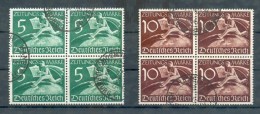 DR-3.Reich Z738/39 VIERERBLOCK Gest. 56EUR (R3439 - Used Stamps