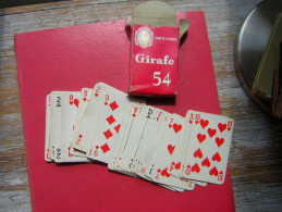 JEU / JEUX DE 54 CARTES AVEC SA BOITE EN CARTON DONT 2 JOKER  CARTES A JOUER GIRAFE  PAYING CARDS MADE IN CHINA - 54 Cartas