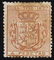 EX COLONIA ESPAÑOLA TELÉGRAFO EDIFIL Nº  41 (*) - Cuba (1874-1898)