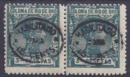 ESPAÑA/RIO DE ORO 1911/13 - Edifil #63 - MNH ** En Pareja, MUY RAROS!... - Rio De Oro