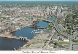 Rhode Island Providence Aerial View Providence River And Hurricane Barrier - Providence
