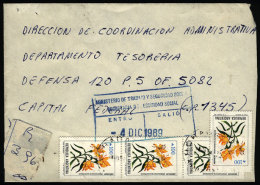 Cover Sent From "EL BOBARAL" (Santiago Del Estero) To Buenos Aires In NO/1989, With INFLA Postage Of A400, VF... - Brieven En Documenten