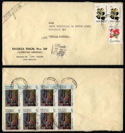 Registered Cover Mailed On 3/AU/1989 Franked With A405 Including Of Block Of 8 Of GJ.2392, 4 Of Which Have Bluish... - Brieven En Documenten