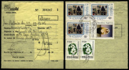 Postal Money Order Sent On 3/FE/1986 With Postmark Of "BERNARDO DE IRIGOYEN" (Misiones) To Rosario, With MIXED... - Brieven En Documenten