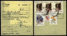 Postal Money Order Sent On 10/JA/1986 With Postmark Of "SOLIS" (Buenos Aires) And MIXED Postage Of $a10 And A1.185,... - Brieven En Documenten