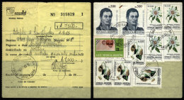 Postal Money Order Sent On 4/SE/1985 With Postmark Of "ESTAF. 5 SAN NICOLAS" (Buenos Aires), And MIXED Postage Of... - Brieven En Documenten