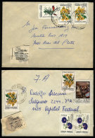 2 Covers Mailed In 1985 And 1986 With Cancels Of Traveling PO Of Rosario, With MIXED POSTAGES ($a With A), VF... - Brieven En Documenten