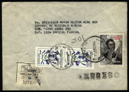 Express Cover Sent From "BURZACO" (Buenos Aires) To Buenos Aires City On 11/JUN/1983, With INFLA Postage Of... - Brieven En Documenten