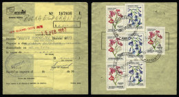 Postal Money Order Sent To Buena Esperanza On 15/FE/1983 With Postmark Of "SUC. QUILMES OESTE", With INFLA Postage... - Brieven En Documenten
