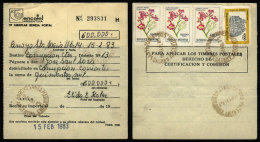 Postal Money Order Sent To Concepción On 15/FE/1983 With Postmark Of "ARROYO SANTA MARIA" (Misiones), With... - Brieven En Documenten