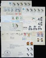 Lot Of 9 Covers Mailed Between 1983/1996, With Mixed Postages In Different Currencies, For Example $ With $a, $a... - Brieven En Documenten