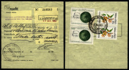 Postal Money Order Sent On 13/SE/1982 With Postmark Of "SUC. LAFERRERE" (Buenos Aires) To Colonia C. Pellegrin,... - Brieven En Documenten