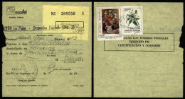 Postal Money Order Sent From La Plata To Santa Rosa On 3/SE/1982, With INFLA Postage Of $23,000 - Brieven En Documenten