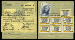 Postal Money Order Sent On 30/AU/1982 With Postmark Of "EST. Nº1 R. CASTILLO" (Buenos Aires) To Estafeta... - Brieven En Documenten