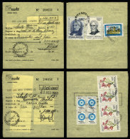 2 Postal Money Orders Of 27/AU/1982 And 23/FE/1983 With Postmark Of "JUAN MARIA GUTIERREZ" (Buenos Aires), With... - Brieven En Documenten