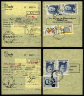 2 Postal Money Orders Of 1982 With Postmark Of "SUC. AVELLANEDA" (Buenos Aires), Sent To Paso Lupero Y Loma Alta,... - Brieven En Documenten