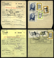 2 Postal Money Orders Sent On 15/JUL/1982 And 11/FE/1983 With Postmarks Of "SUCURSAL TAPIALES" (Buenos Aires) To... - Brieven En Documenten