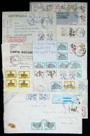 Lot Of 40 Covers Mailed Between 1982/1983, Postages With Stamps Of The Flowers Issue In Pesos, Varied Rates, Many... - Brieven En Documenten