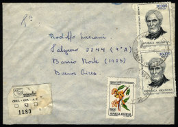 Express Cover Sent To Buenos Aires On 24/JUN/1980 With Postmark Of "EST Nº4 FUNES" (Santa Fe), With INFLA... - Brieven En Documenten