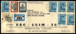 Registered Cover Mailed To Buenos Aires In 1980 With Postmark Of "ESTAFETA 24 TUCUMAN", And INFLA Postage Of... - Brieven En Documenten