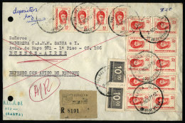 Express Cover Sent From "PALPALA" (Jujuy) To Buenos Aires On 2/NO/1977, With INFLA Postage Of $440, Filing Punch... - Brieven En Documenten