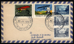 Cover Sent From Buenos Aires To The Falkland Islands/Malvinas On 15/JUL/1972, With "Joint Declaration" Handstamp Of... - Brieven En Documenten