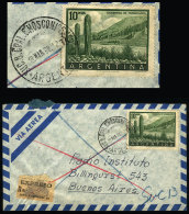 Express Airmail Cover Sent From COMODORO RIVADAVIA (Chubut) To Buenos Aires On 19/MAR/1969, Franked With 10P.... - Briefe U. Dokumente