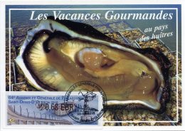FRANCE (2016). Carte Maximum Card - ATM LISA - 64 Assemblée PHILAPOSTEL Saint-Denis-D'Oléron - Huïtre / Oyster - 2010-2019