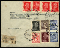 Cover Sent From Gral.Roca To Buenos Aires On 13/OC/1952 With Very Nice Postage Combining Stamps Of The Eva... - Brieven En Documenten