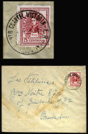 Cover Mailed In 1949 "QUINTO CUARTEL VICTORIA" (Entre Rios) To Buenos Aires, VF Quality - Brieven En Documenten