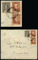 Cover Sent From "COMANDANTE LEAL" (La Rioja) To Buenos Aires On 25/OC/1948, On Back Bearing A Cinderella Of The... - Brieven En Documenten