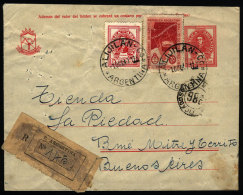 Stationery Cover Sent To Buenos Aires On 1/OC/1947 Cancelled In  "ALIJILAN" (Catamarca), VF Quality - Briefe U. Dokumente