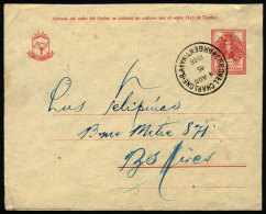 Stationery Envelope Sent From "CORONEL CHARLONE" (Buenos Aires) To Buenos Aires City On 1/AU/1946, VF Quality - Briefe U. Dokumente