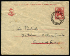 Stationery Envelope Sent From "BARRANCAS" (Santa Fe) To Buenos Aires On 20/MAY/1946, VF Quality - Briefe U. Dokumente